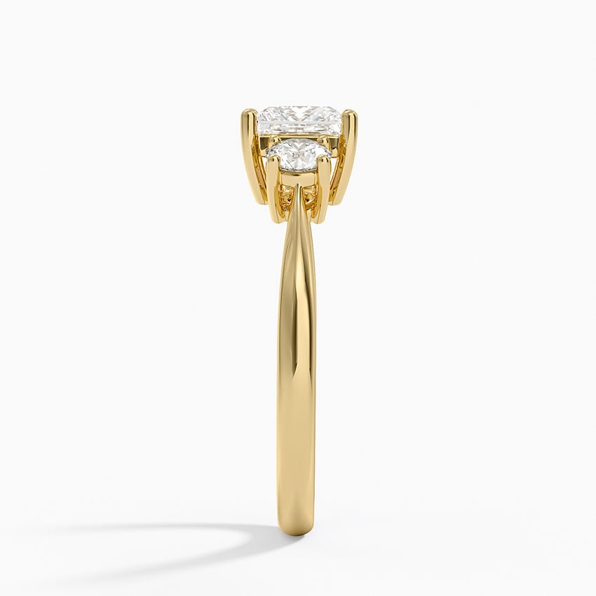 Selene Three Stone Diamond Ring (1/3 ct. tw.) Yellow Gold 18k Princess Engagement Ring