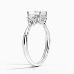 Selene Three Stone Diamond Ring (1/3 ct. tw.) Platinum Radiant Engagement Ring