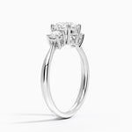 Selene Three Stone Diamond Ring (1/3 ct. tw.) Platinum Round Engagement Ring