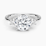 Selene Three Stone Diamond Ring (1/3 ct. tw.) Platinum Round Engagement Ring