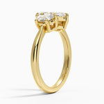 Half Moon Three Stone Diamond Ring (1/2 ct. tw.) Yellow Gold 18k Marquise Engagement Ring