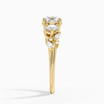 Arden Three Stone Diamond Ring Yellow Gold 18k Round Engagement Ring