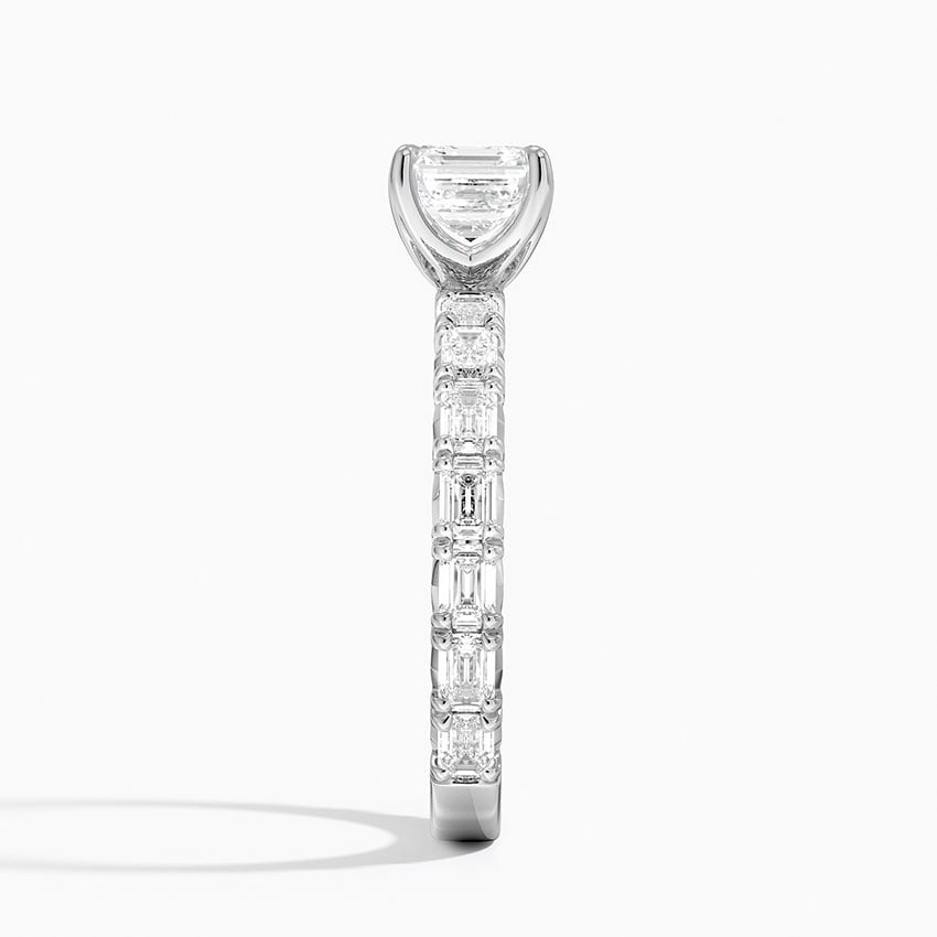 Nathalie Emerald-Cut Diamond Ring (3/4 ct. tw.) Platinum Asscher Engagement Ring