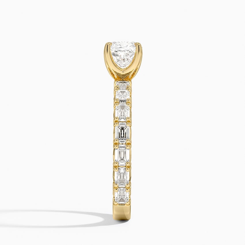 Nathalie Emerald-Cut Diamond Ring (3/4 ct. tw.) Yellow Gold 18k Cushion Engagement Ring