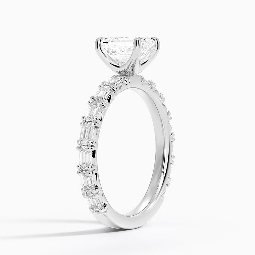 Nathalie Emerald-Cut Diamond Ring (3/4 ct. tw.) Platinum Emerald Engagement Ring