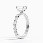 Nathalie Emerald-Cut Diamond Ring (3/4 ct. tw.) Platinum Emerald Engagement Ring