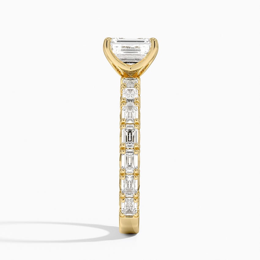 Nathalie Emerald-Cut Diamond Ring (3/4 ct. tw.) Yellow Gold 18k Emerald Engagement Ring
