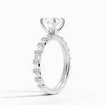 Nathalie Emerald-Cut Diamond Ring (3/4 ct. tw.) Platinum Princess Engagement Ring