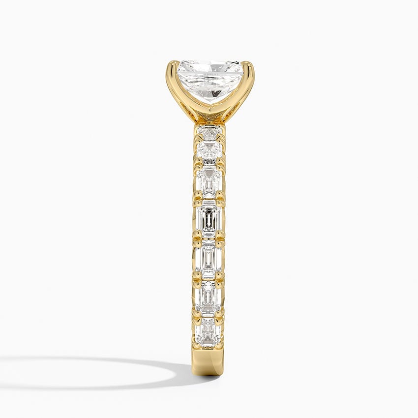 Nathalie Emerald-Cut Diamond Ring (3/4 ct. tw.) Yellow Gold 18k Radiant Engagement Ring