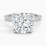 Nathalie Emerald-Cut Diamond Ring (3/4 ct. tw.) Platinum Cushion Engagement Ring