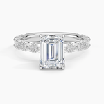 Nathalie Emerald-Cut Diamond Ring (3/4 ct. tw.) Platinum Emerald Engagement Ring
