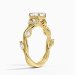 Vintage Secret Garden Diamond Ring (3/8 ct. tw.) Yellow Gold 18k Asscher Engagement Ring