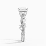 Vintage Secret Garden Diamond Ring (3/8 ct. tw.) Platinum Emerald Engagement Ring