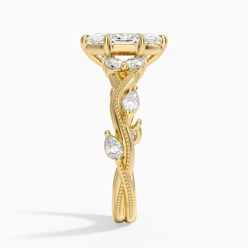 Vintage Secret Garden Diamond Ring (3/8 ct. tw.) Yellow Gold 18k Marquise Engagement Ring