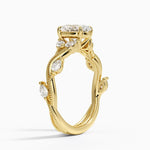 Vintage Secret Garden Diamond Ring (3/8 ct. tw.) Yellow Gold 18k Oval Engagement Ring