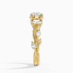 Vintage Secret Garden Diamond Ring (3/8 ct. tw.) Yellow Gold 18k Round Engagement Ring