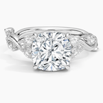 Vintage Secret Garden Diamond Ring (3/8 ct. tw.) Platinum Cushion Engagement Ring