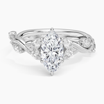 Vintage Secret Garden Diamond Ring (3/8 ct. tw.) Platinum Marquise Engagement Ring