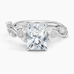 Vintage Secret Garden Diamond Ring (3/8 ct. tw.) Platinum Radiant Engagement Ring