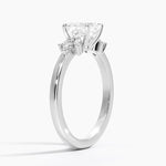 Stella Diamond Ring Platinum Asscher Engagement Ring