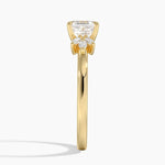 Stella Diamond Ring Yellow Gold 18k Asscher Engagement Ring