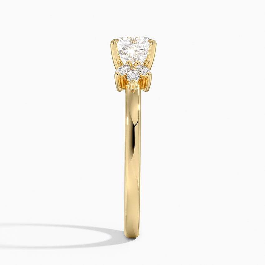 Stella Diamond Ring Yellow Gold 18k Cushion Engagement Ring