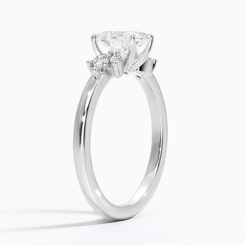 Stella Diamond Ring Platinum Oval Engagement Ring