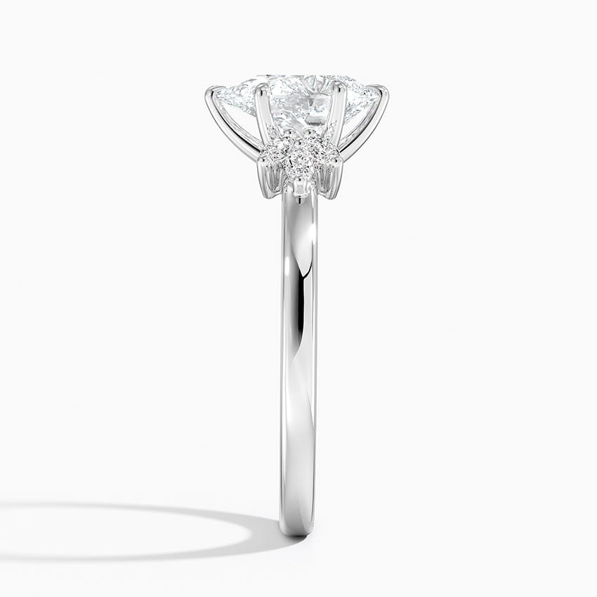 Stella Diamond Ring Platinum Pear Engagement Ring