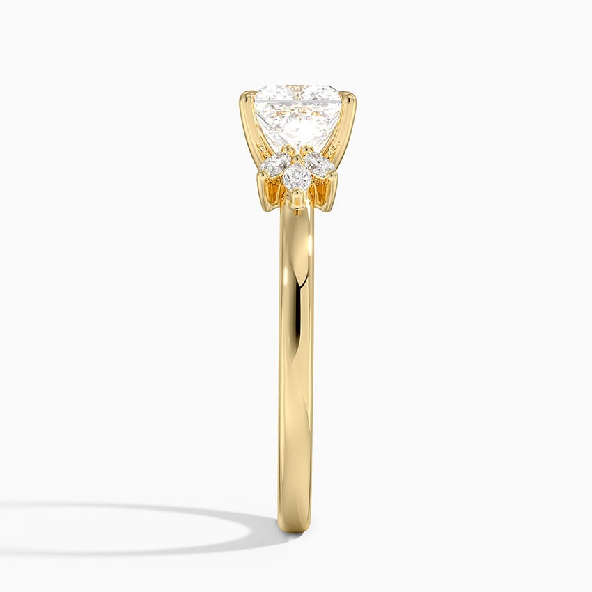 Stella Diamond Ring Yellow Gold 18k Princess Engagement Ring