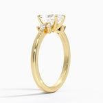 Stella Diamond Ring Yellow Gold 18k Radiant Engagement Ring