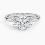 Stella Diamond Ring Platinum Oval Engagement Ring