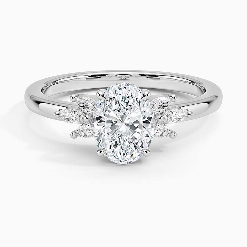 Stella Diamond Ring Platinum Oval Engagement Ring