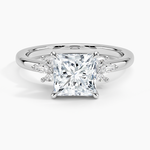 Stella Diamond Ring Platinum Princess Engagement Ring