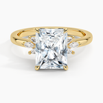 Stella Diamond Ring Yellow Gold 18k Radiant Engagement Ring