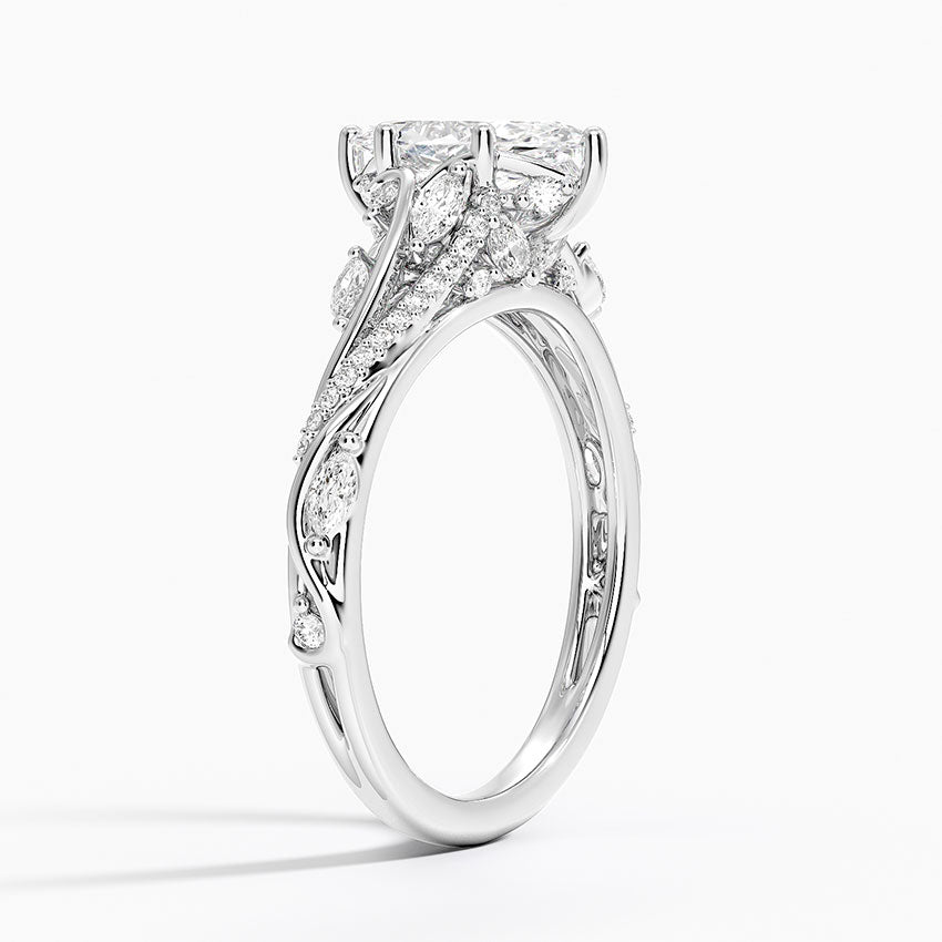 Begonia Vine Diamond Ring (1/2 ct. tw.) Platinum Marquise Engagement Ring