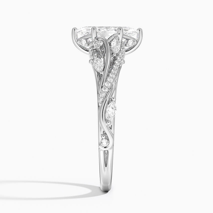 Begonia Vine Diamond Ring (1/2 ct. tw.) Platinum Marquise Engagement Ring