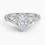 Begonia Vine Diamond Ring (1/2 ct. tw.) Platinum Marquise Engagement Ring