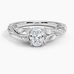 Begonia Vine Diamond Ring (1/2 ct. tw.) Platinum Oval Engagement Ring