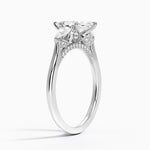 Petal Pear Three Stone Diamond Ring (1/2 ct. tw.) Platinum Marquise Engagement Ring