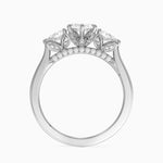 Petal Pear Three Stone Diamond Ring (1/2 ct. tw.) Platinum Marquise Engagement Ring