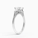 Petal Pear Three Stone Diamond Ring (1/2 ct. tw.) Platinum Princess Engagement Ring