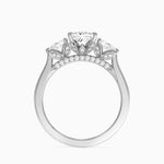 Petal Pear Three Stone Diamond Ring (1/2 ct. tw.) Platinum Princess Engagement Ring
