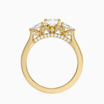 Petal Pear Three Stone Diamond Ring (1/2 ct. tw.) Yellow Gold 18k Radiant Engagement Ring
