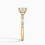 Versailles Half Coverage Diamond Ring (1/3 ct. tw.) Yellow Gold 18k Asscher Engagement Ring