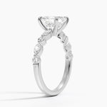 Versailles Half Coverage Diamond Ring (1/3 ct. tw.) Platinum Asscher Engagement Ring