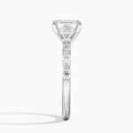 Versailles Half Coverage Diamond Ring (1/3 ct. tw.) Platinum Asscher Engagement Ring