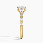 Versailles Half Coverage Diamond Ring (1/3 ct. tw.) Yellow Gold 18k Asscher Engagement Ring