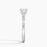 Versailles Half Coverage Diamond Ring (1/3 ct. tw.) Platinum Cushion Engagement Ring