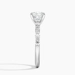 Versailles Half Coverage Diamond Ring (1/3 ct. tw.) Platinum Cushion Engagement Ring