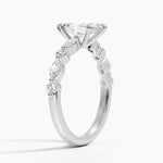 Versailles Half Coverage Diamond Ring (1/3 ct. tw.) Platinum Marquise Engagement Ring